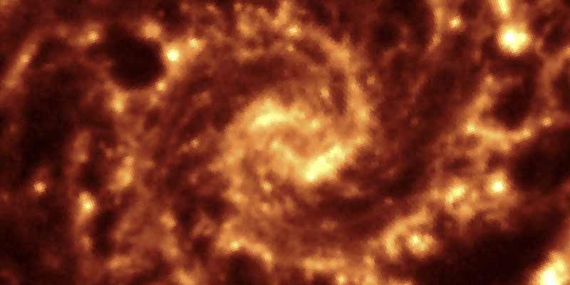 NGC 628 image taken from the Spitzer Space Telescope